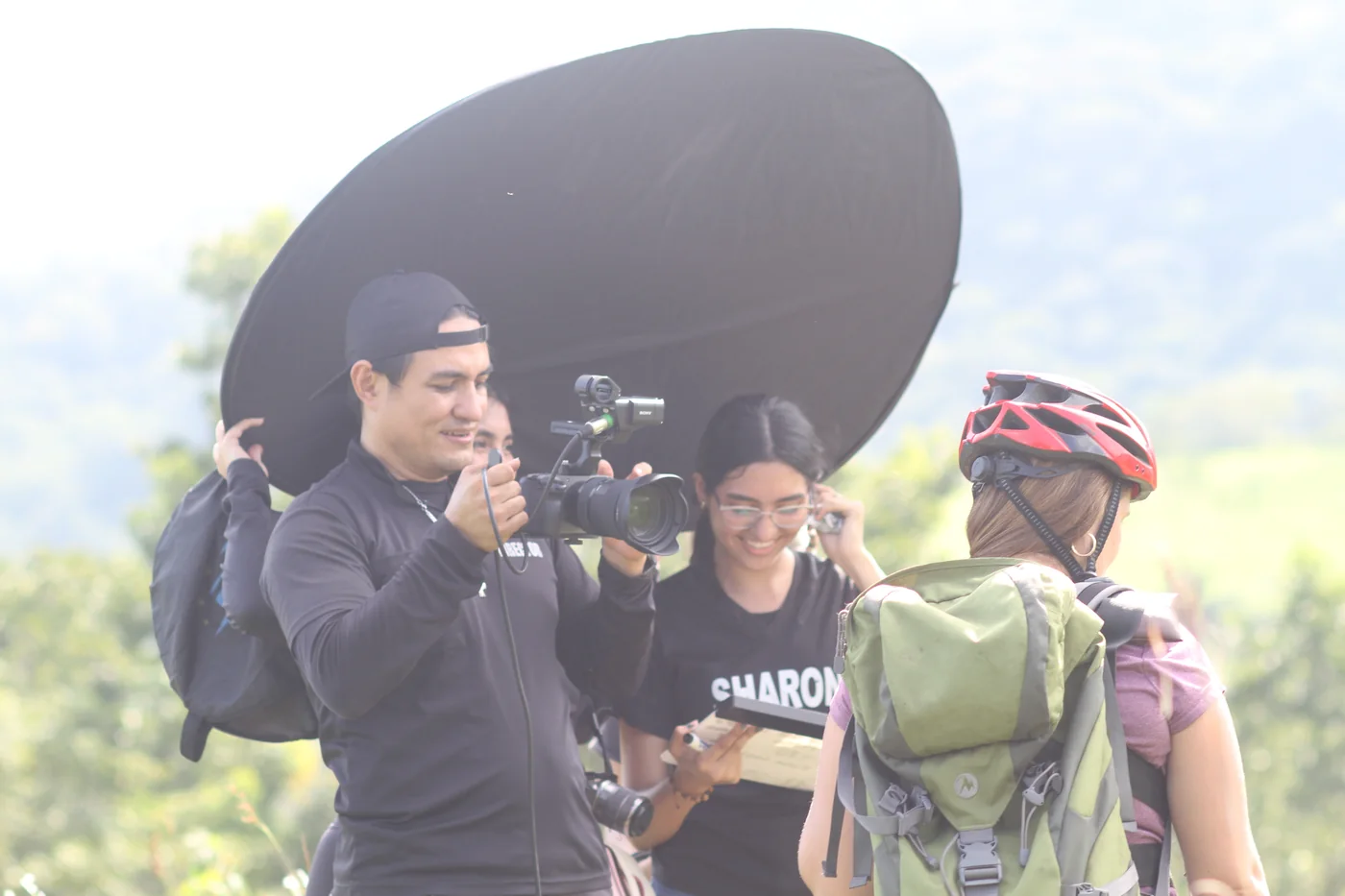 Dirección de Telón Films durante un rodaje en locación